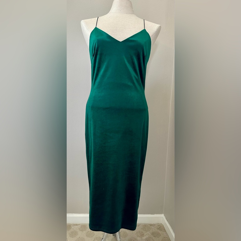 Windsor faux velvet dress